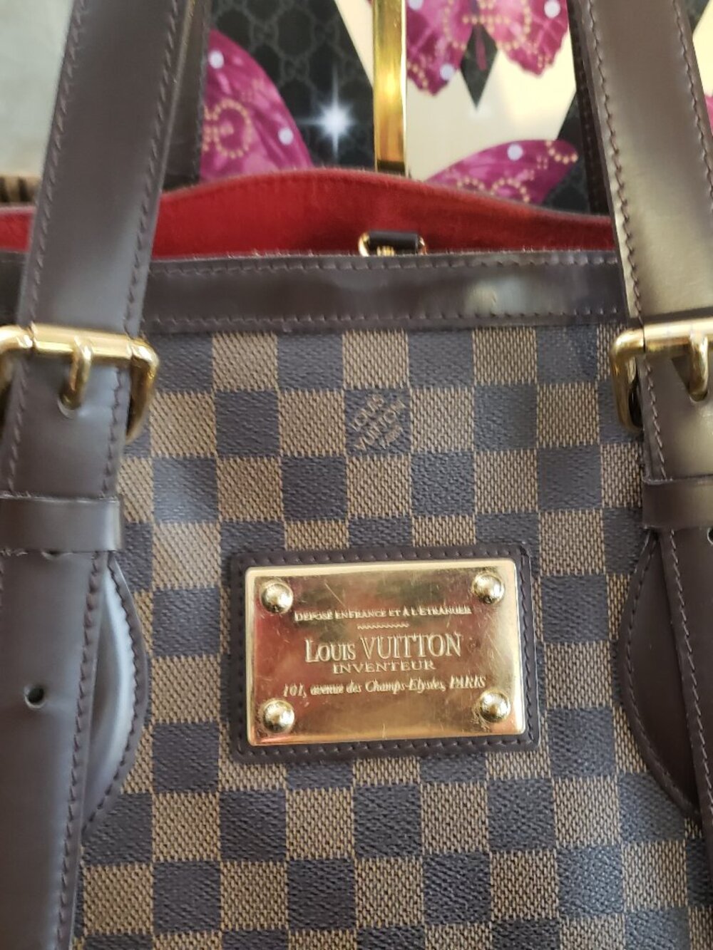 LOUIS VUITTON Hampstead MM Damier Tote - Picture 10 of 16